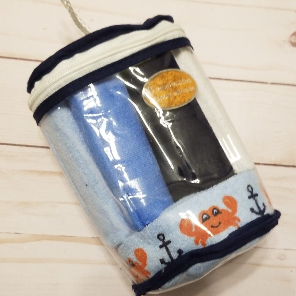 Luvable Friends 8 pack washcloths with sponge